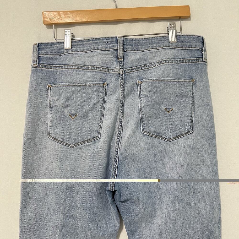 Hudson Barbara High Rise Super Skinny Jeans Blue Women Size 34 Distressed - Picture 5 of 12